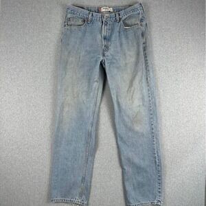 Vintage Levi 550 Mens Jeans 34x34 Light Wash Relaxed Distressed Denim Y2K Rodeo
